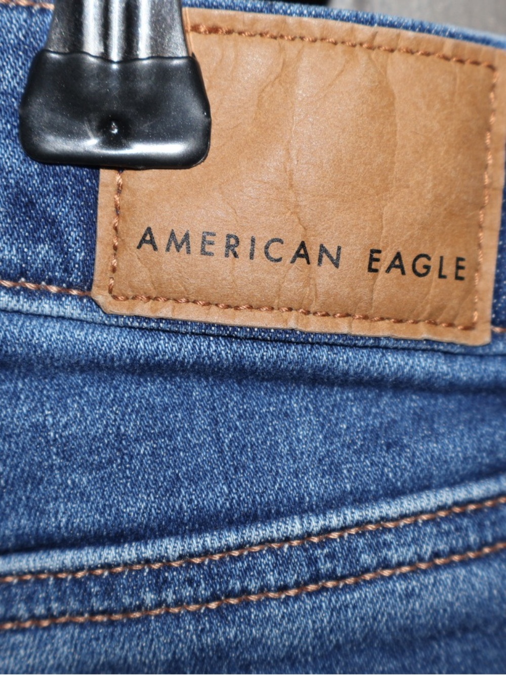 American Eagle Outfitters Distressed Blue Ripped Denim Shorts - Picture 4 of 8